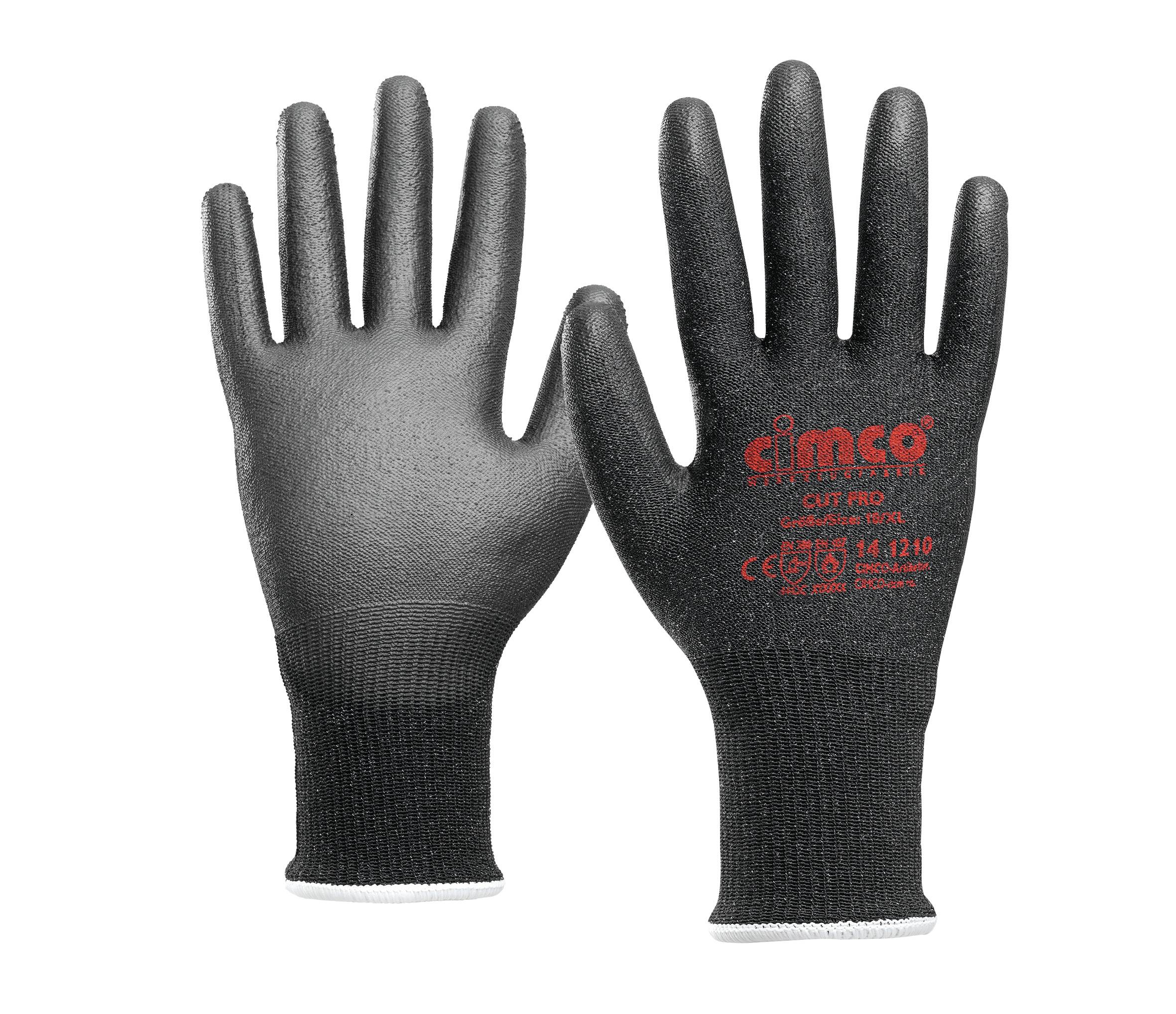 Cimco 141210 - Werkstatthandschuhe - Schwarz - Spezifisch - XL - SML - Schnittfest