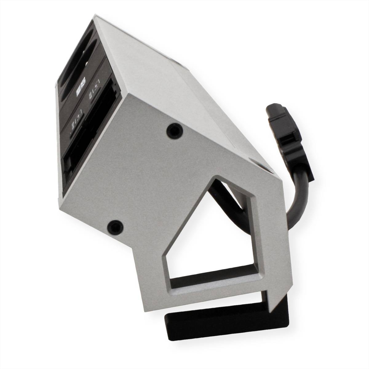 BACHMANN DESK2 2xUTE 1xUSB A&C 22W 1xCM 0,2m GST18 INOX