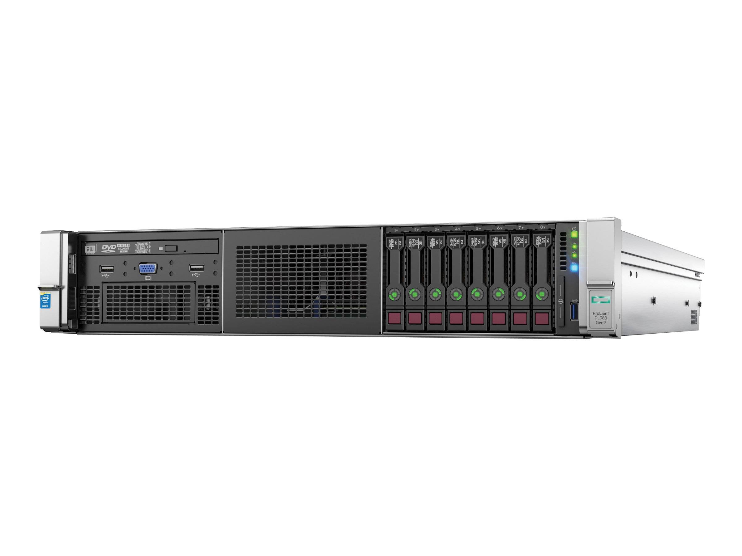 HPE ProLiant DL380 Gen9 Base - Server - Rack-Montage - 2U - zweiweg - 1 x Xeon E5-2620V3 / 2.4 GHz - RAM 16 GB - SAS - Hot-Swap 6.4 cm (2.5")