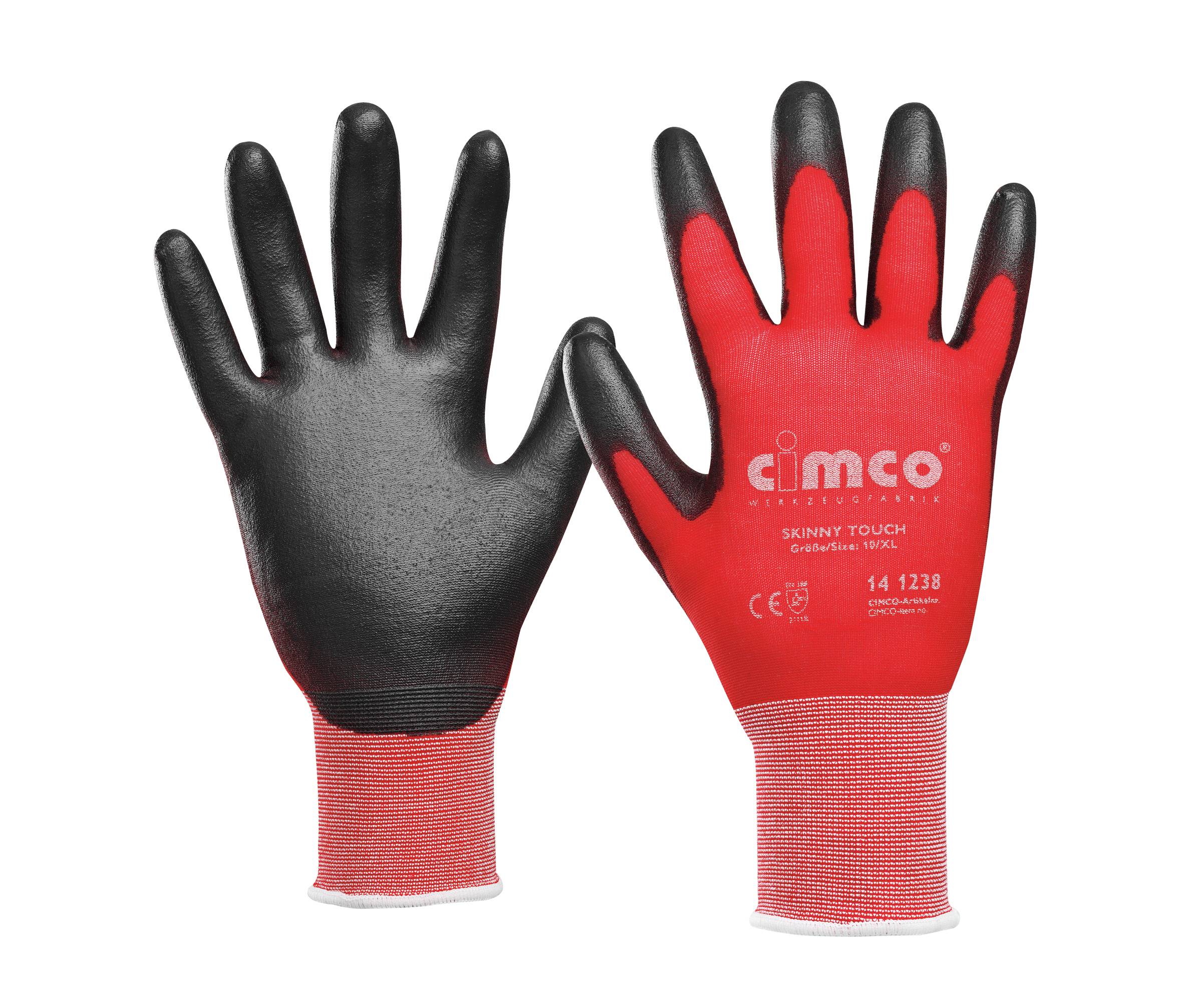 Cimco 141238 - Werkstatthandschuhe - Schwarz - Rot - XL - EUE - Erwachsener - Unisex