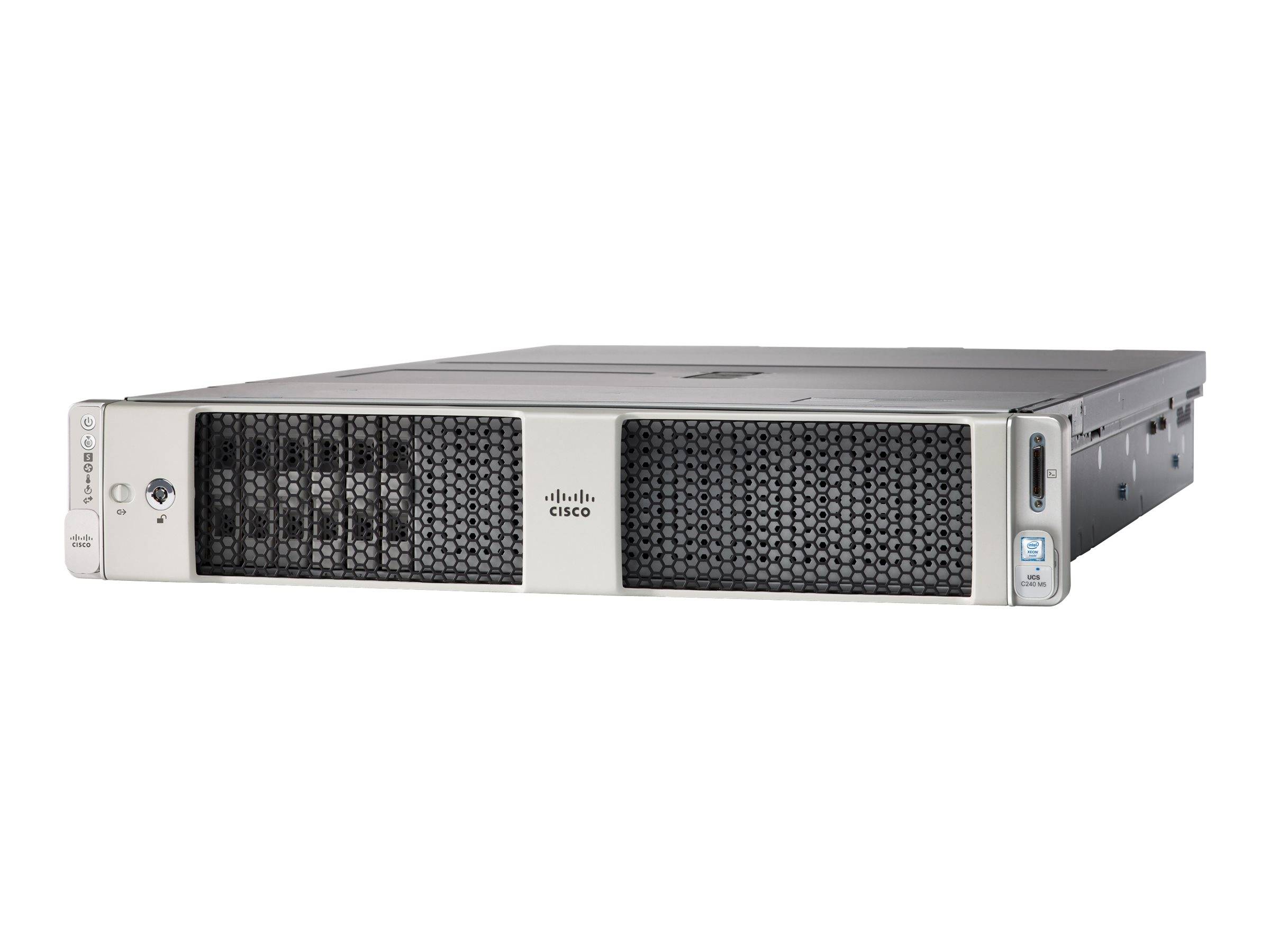 Cisco UCS C240 M5 Rack Server (Small Form Factor Disk Drive Model) - Server - Rack-Montage - 2U - zweiweg - keine CPU - RAM 0 GB - SATA/SAS