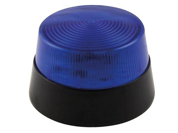 LED-BLITZLICHT - BLAU - 12 VDC - ø 77 mm