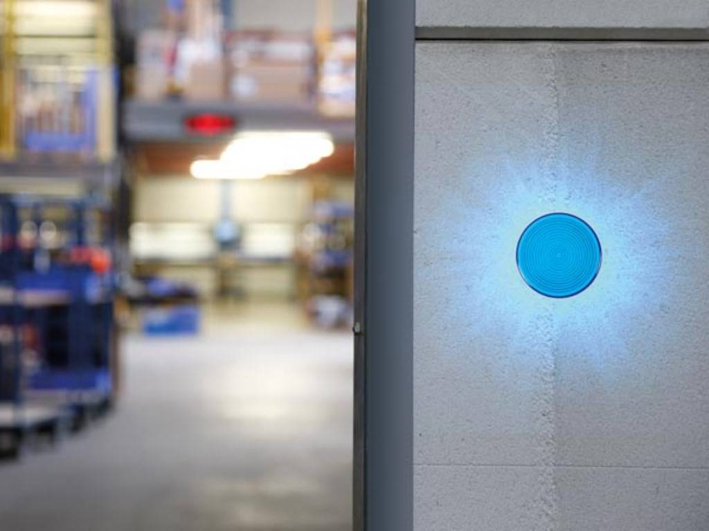 LED-BLITZLICHT - BLAU - 12 VDC - ø 77 mm