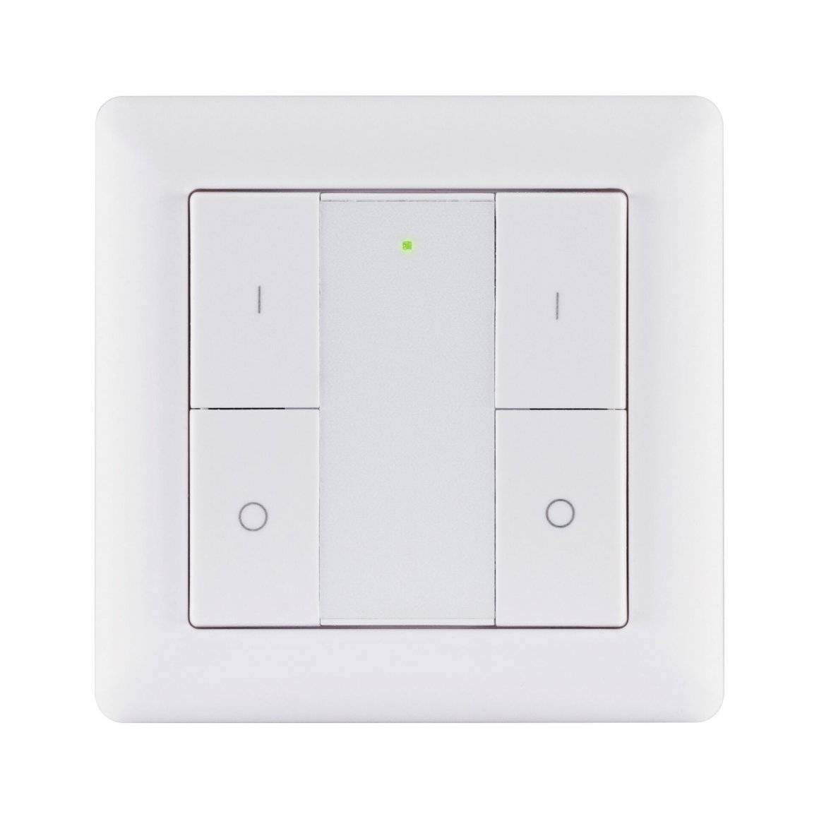 PAULMANN 50134 SH ZB Wandtaster Doppelwippe On/Off/Dimm