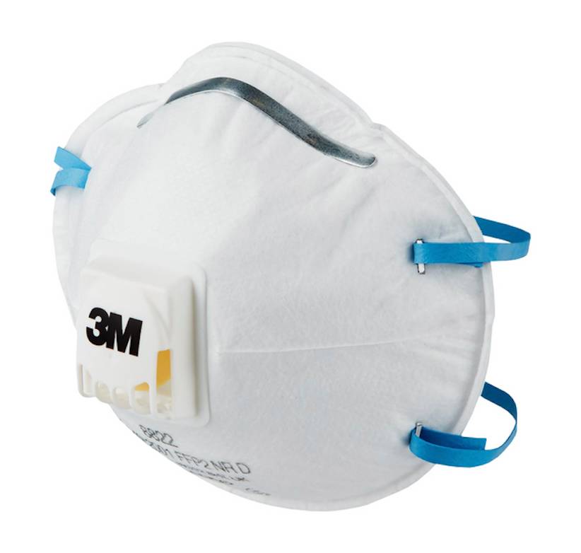 3M 8822 FFP2, Tasse, FFP2, Blau, Weiß, Einfarbig, Universalgröße, Erwachsener