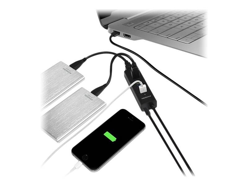 AXAGON HUE-S2BP - Hub - 4 x SuperSpeed USB 3.0Desktop