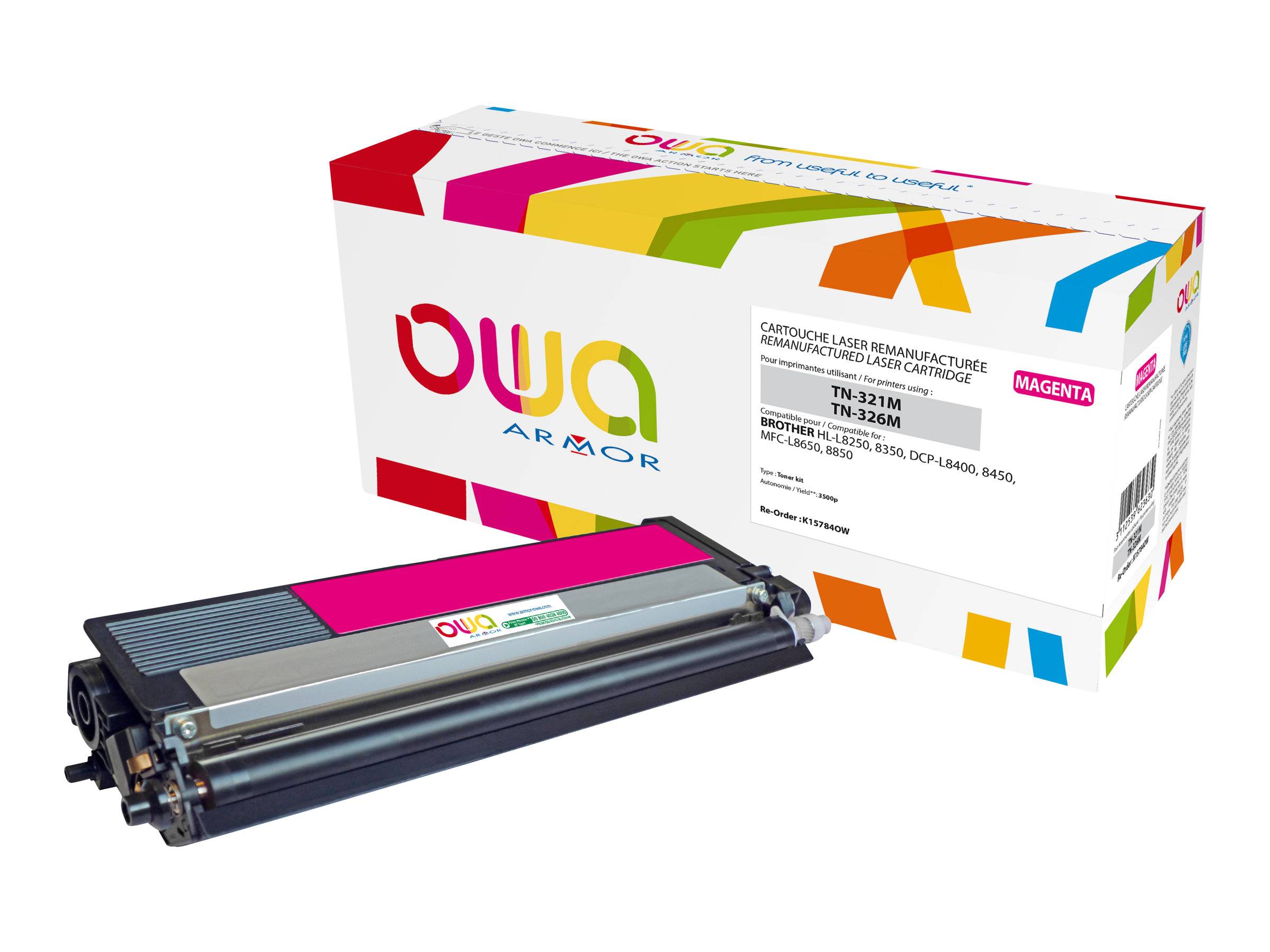 ARMOR - OWA - Magenta - kompatibel - wiederaufbereitet - Tonerpatrone (Alternative zu: Brother TN326M, Brother TN321M)