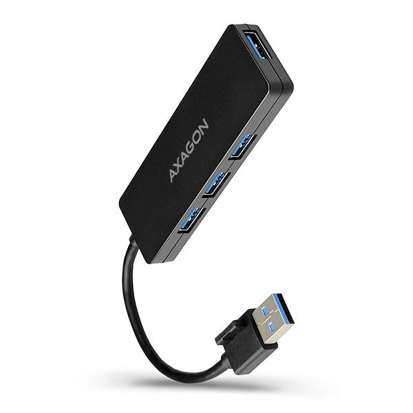 AXAGON HUE-G1A - USB 3.2 Gen 1 (3.1 Gen 1) Type-A - USB 3.2 Gen 1 (3.1 Gen 1) Type-A - 5000 Mbit/s - Schwarz - 0,14 m - China
