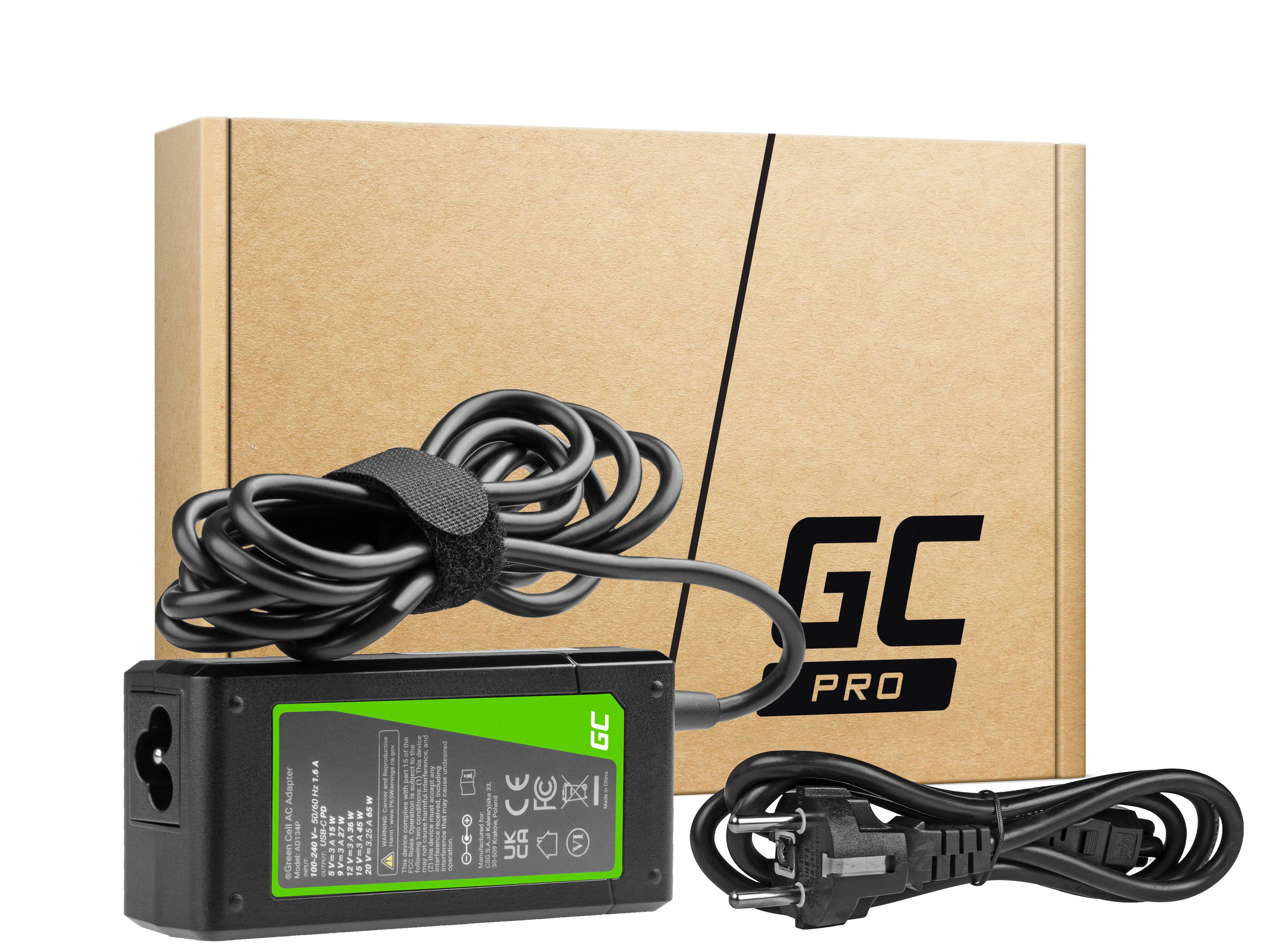 Green Cell PRO - Netzteil - USB-C - AC - 65 Watt