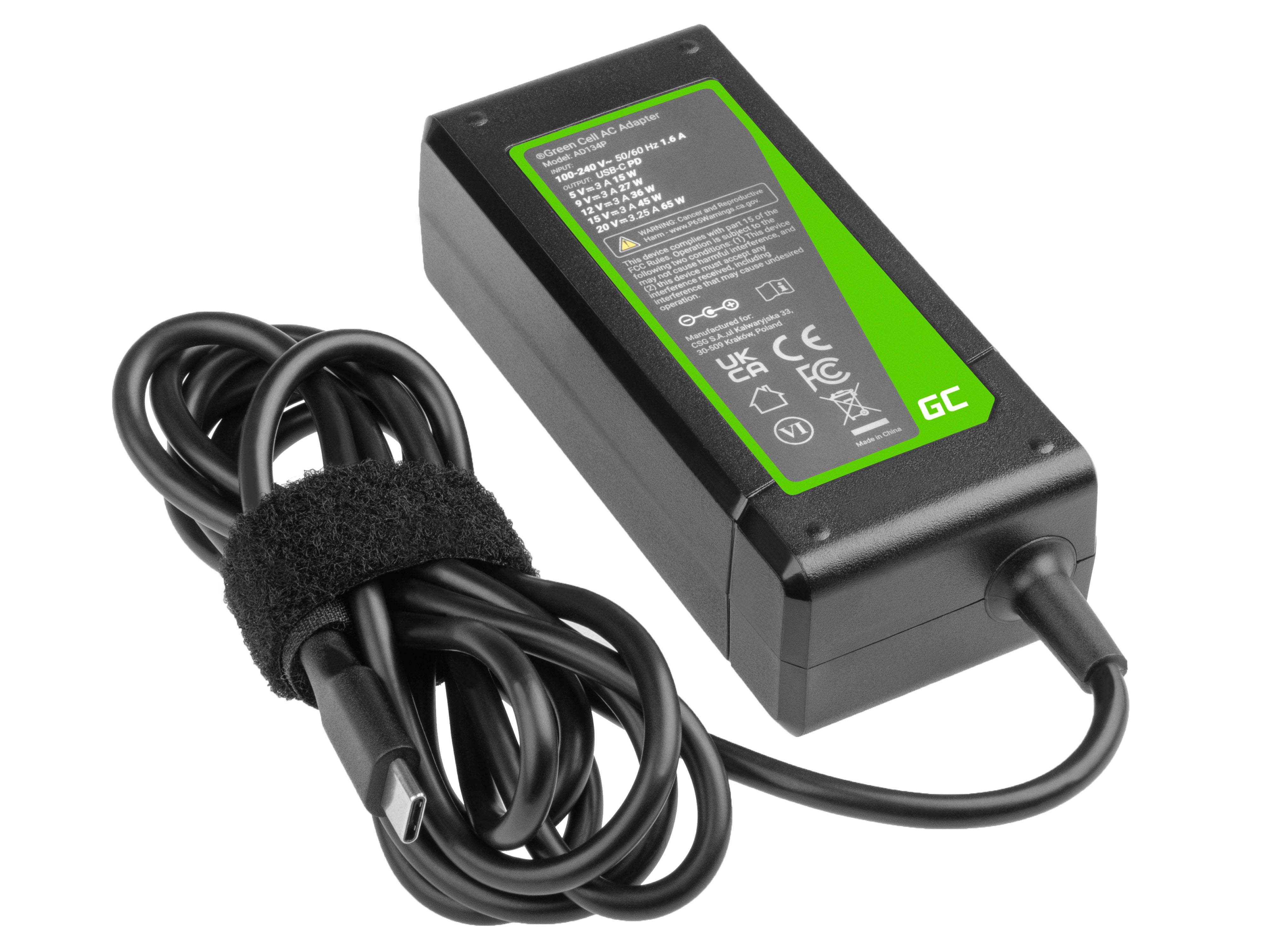 Green Cell PRO - Netzteil - USB-C - AC - 65 Watt