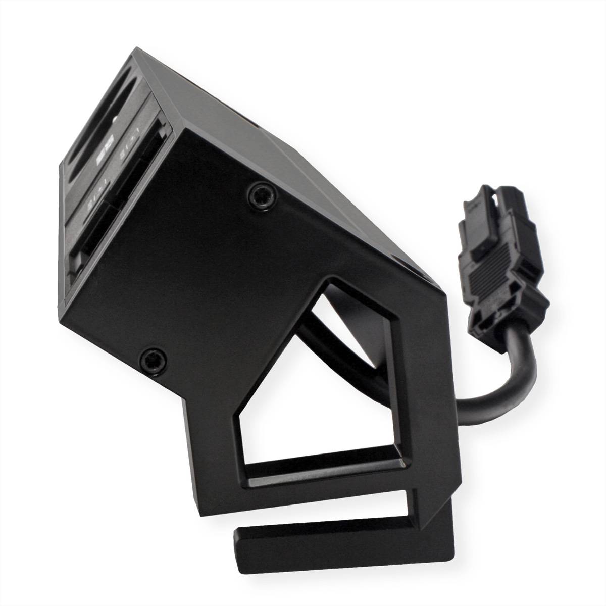 BACHMANN DESK2 2xUTE 1xUSB A/C 22W 1xCM 0,2m GST18 RAL9005