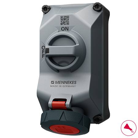 Mennekes Wandsteckdose 5802506G DUO R 16A5P6h 400V IP67