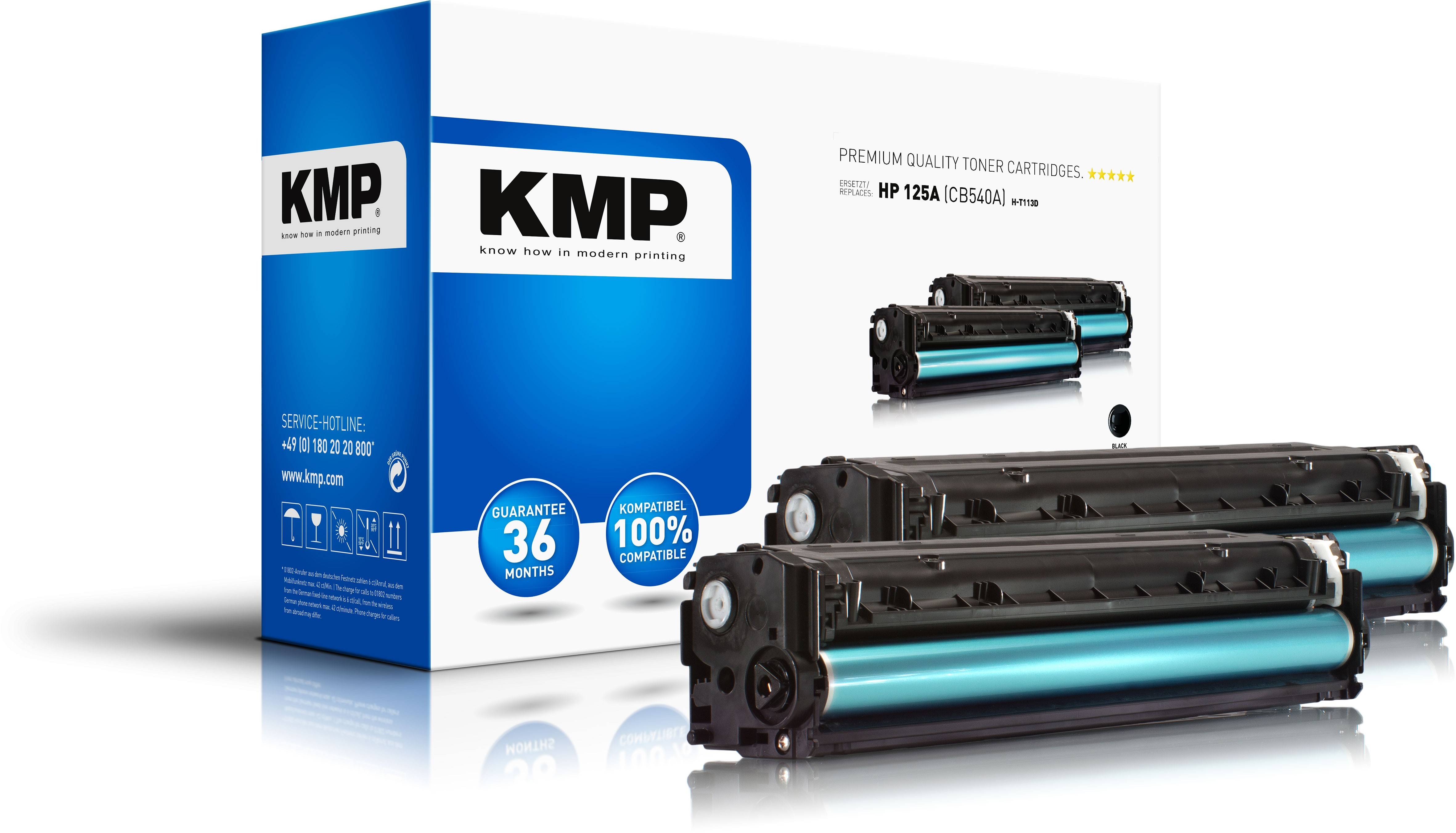KMP H-T113D - 2er-Pack - Schwarz - kompatibel - Tonerpatrone (Alternative zu: HP 125A)