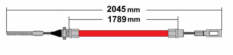 2 x ALKO - Bremsseil Longlife - HL: 1789mm - GL: 2045mm 248866305