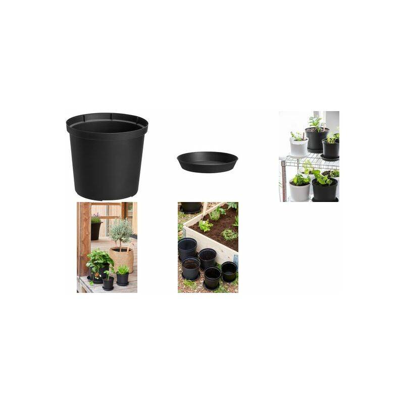 orthex Blumentopf CULTIVATE, Durchmesser: 120 mm, schwarz