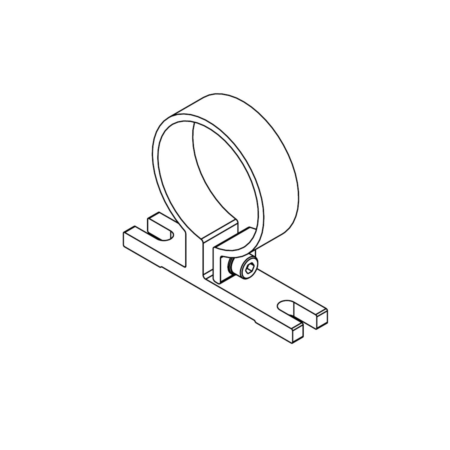 LED2WORK TUBELED_40 II 210200-06, Leuchtenhalter, 360°, 1 Paar