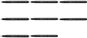 Tombow Fineliner MONO drawing pen, schwarz, Strichstärke 01 Strichbreite: 0,25 mm, mit Metallspitze, Pigmenttinte auf