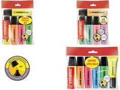 STABILO Textmarker BOSS ORIGINAL, 5er Ecopack Keilspitze, Strichstärke: 2,0