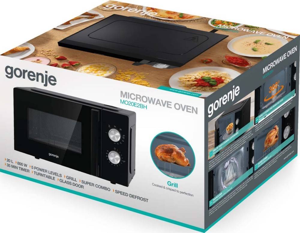 Gorenje Mikrowelle m.Grill MO20E2BH
