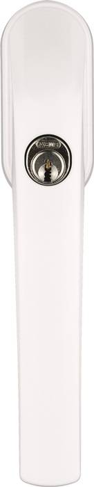Fenstergriff FG300 W AL0125 Alu.weiß abschl.ABUS