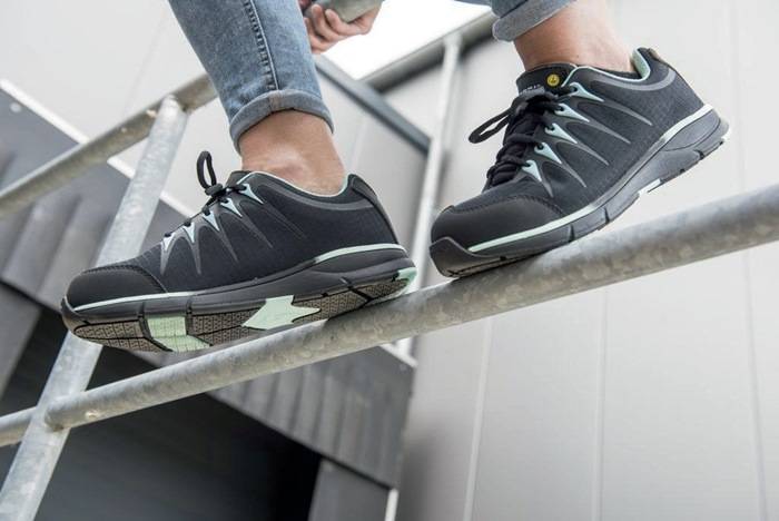 Damensicherheitsschuh Svea Gr.40 schwarz/türkis S3 SRC ESD EN20345 Textil BAAK