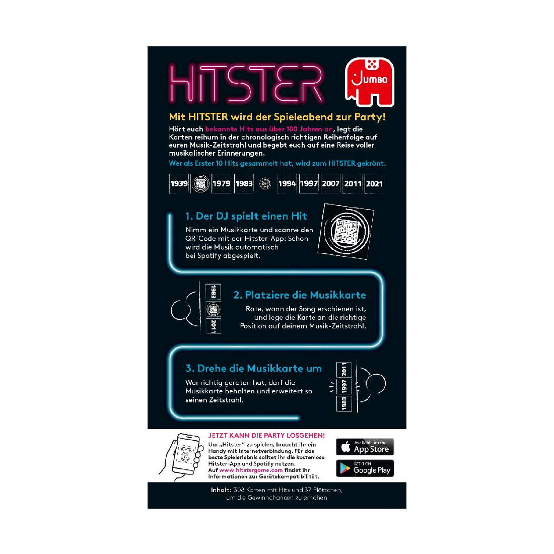 Hitster Original, Partyspiel, Deutsche Version