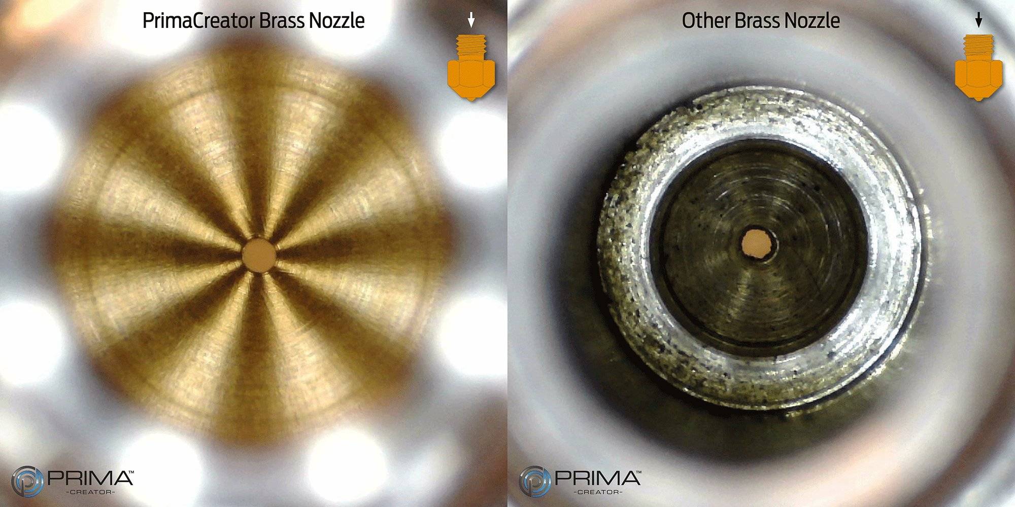 CreatBot 2,85 mm Brass Nozzle 0,8 mm - 1 pcs