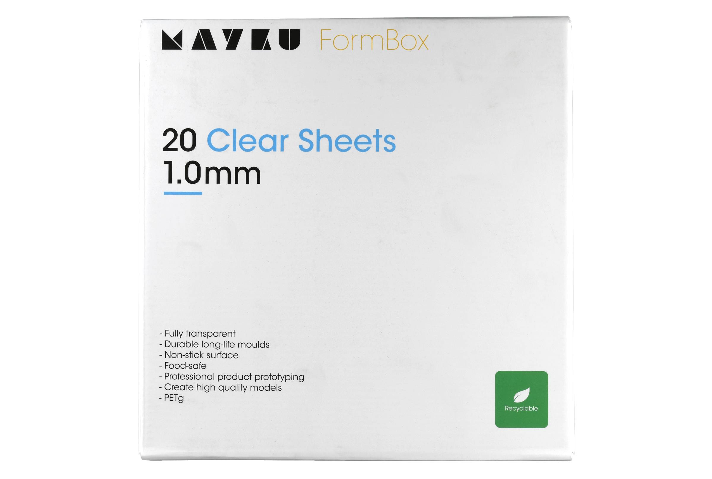 Mayku Clear Sheets 20er Pack für die Mayku FormBox: ein Vakuumformer für den Schreibtisch, der