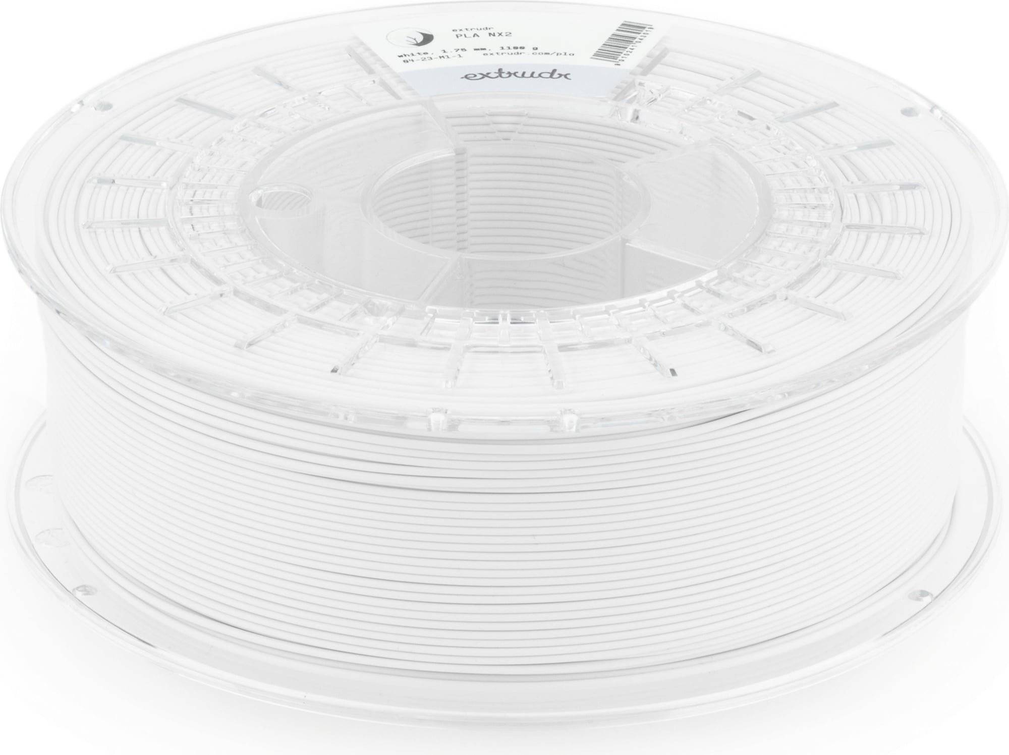 Extrudr PLA NX-2 Weiß - 1,75 mm / 2500 g