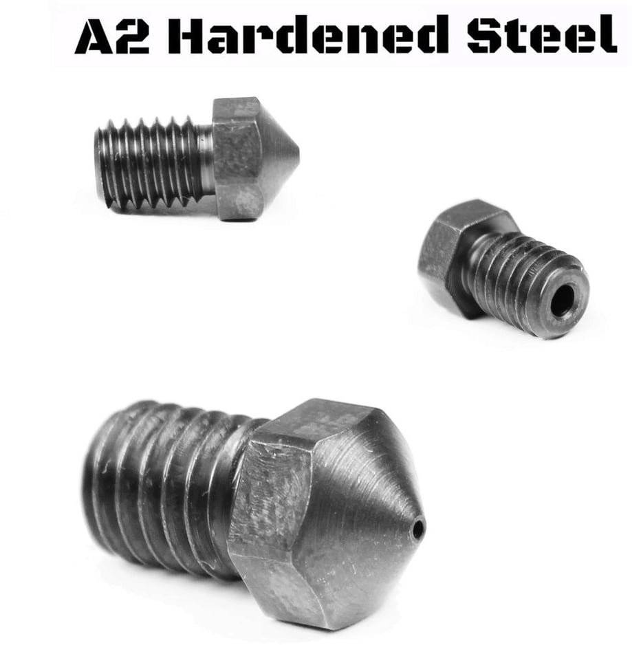 Micro-Swiss Düse Stahl gehärtet für E3D V5-V6 - 0,4 mm