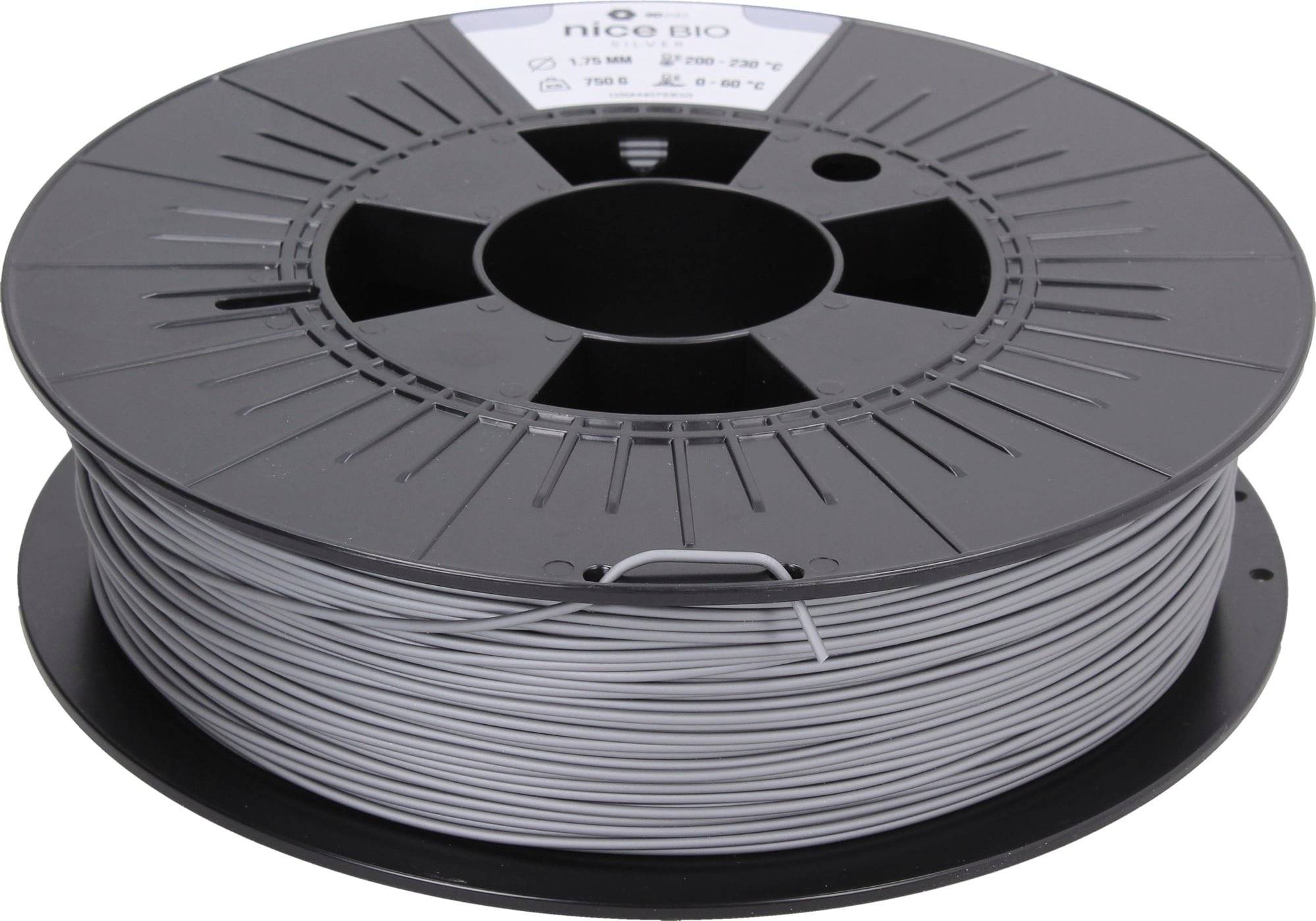 3DJAKE niceBIO Silber - 1,75 mm / 750 g