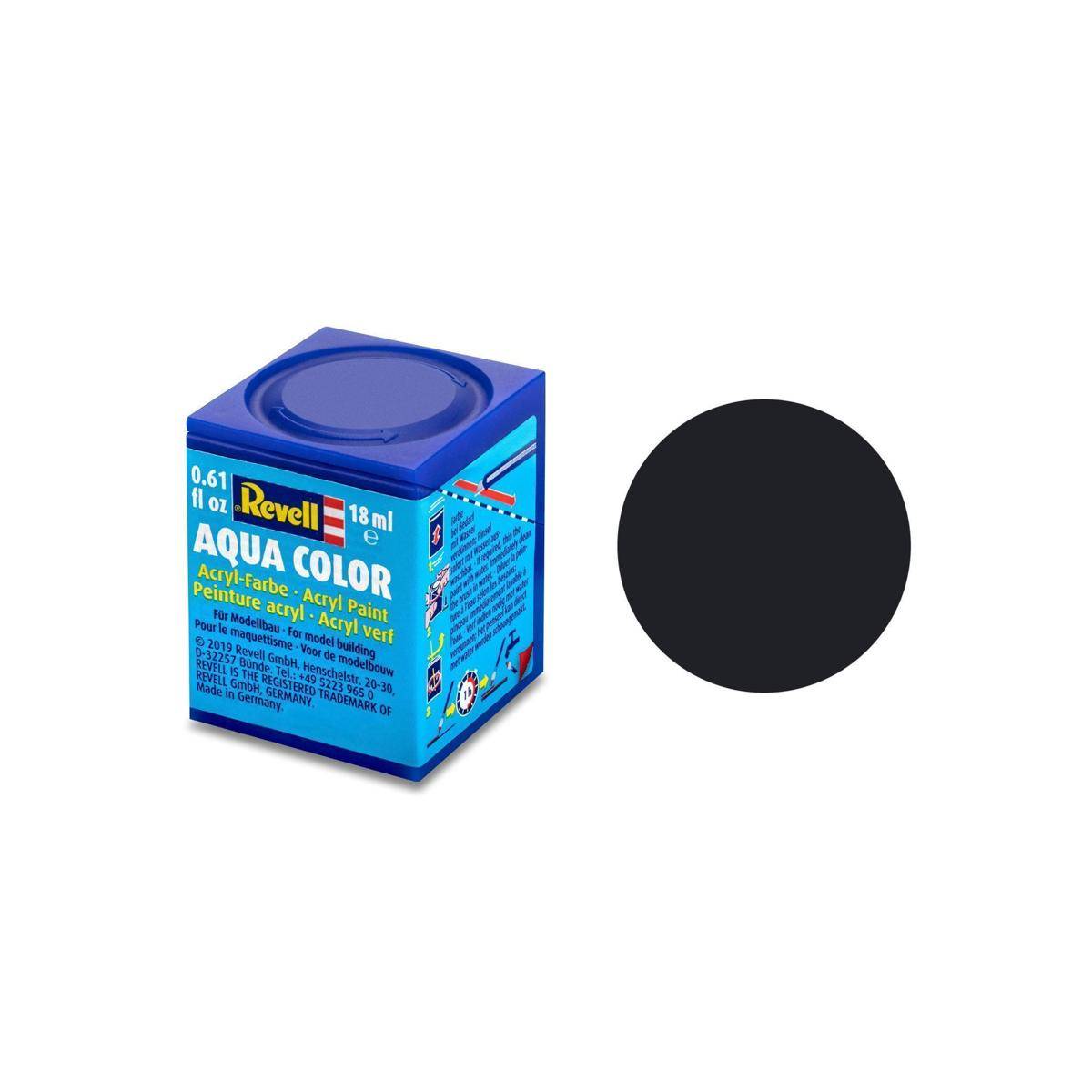 Modellbau-Farbe auf Wasserbasis, schwarz matt, RAL 9011, 18 ml