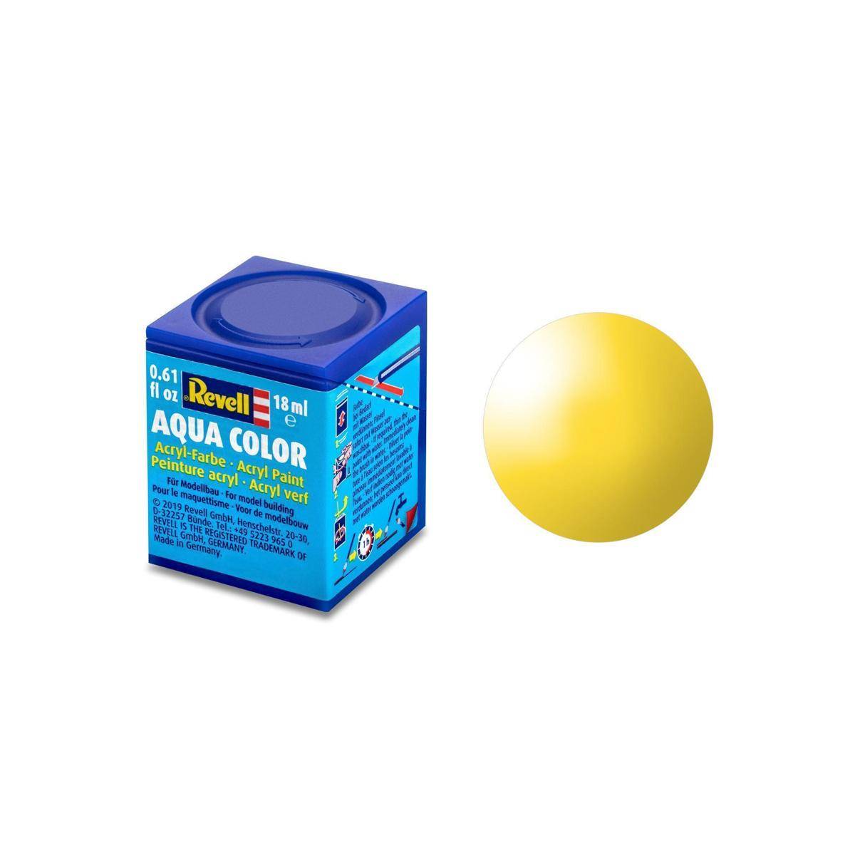 Modellbau-Farbe auf Wasserbasis, gelb glänzend, RAL 1018, 18 ml