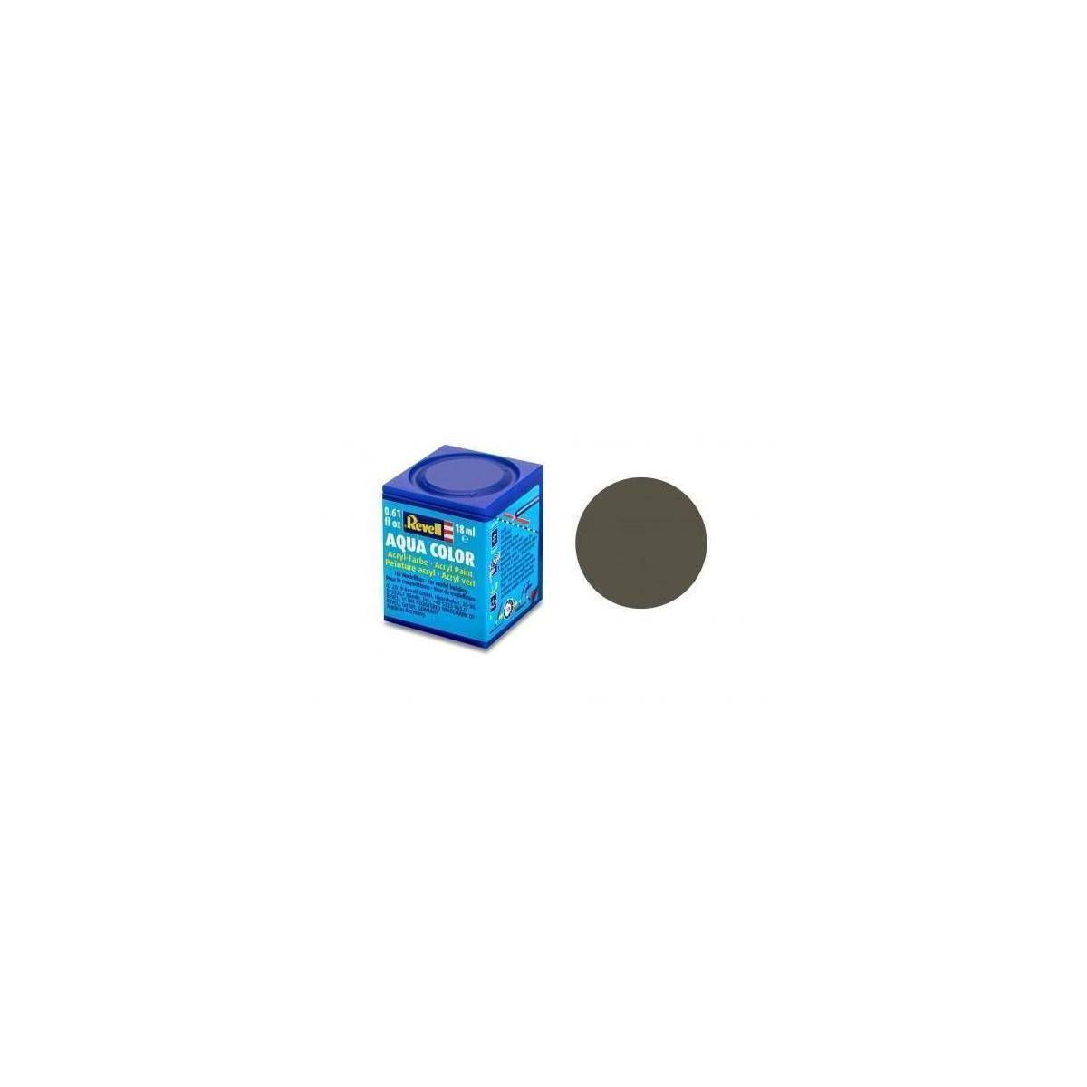 Revell Aqua Color Nato-Oliv, matt, 18ml, RAL 7013, Modellbau-Farbe auf Wasserbasis, ab 8 Jahre