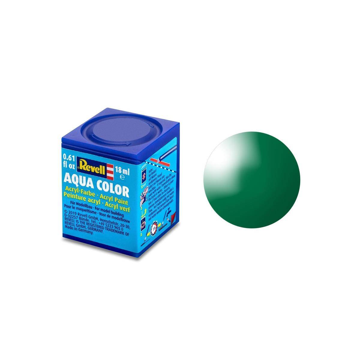 Modellbau-Farbe auf Wasserbasis, smaragdgrün, glänzend, 18 ml