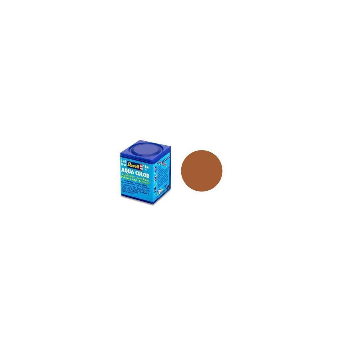 Revell Aqua Color Braun, matt, 18ml, RAL 8023, Modellbau-Farbe auf Wasserbasis, ab 8 Jahre