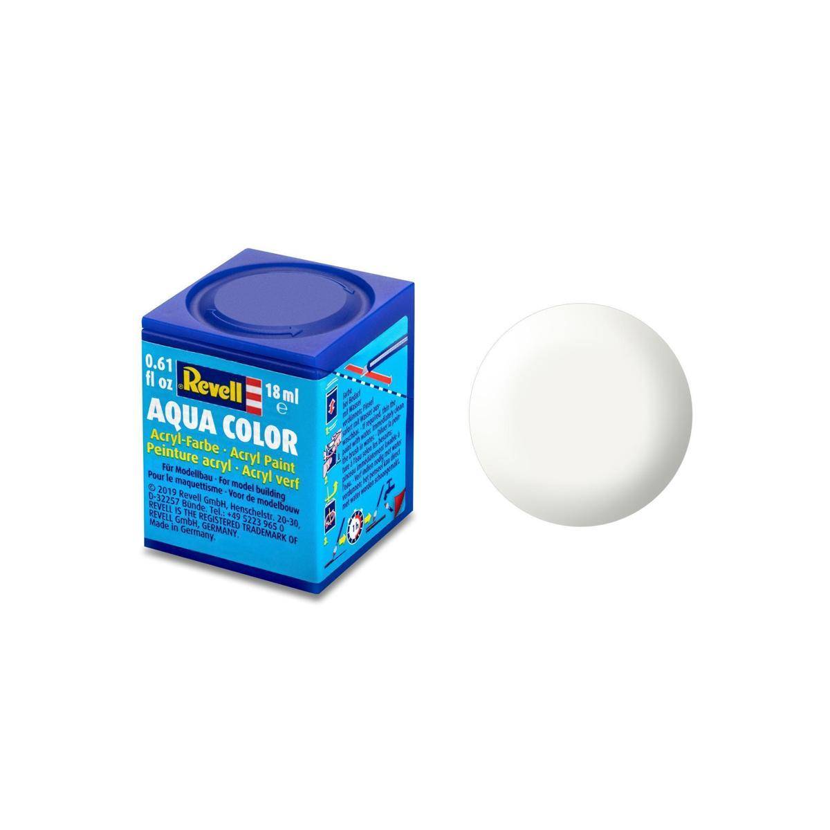 Modellbau-Farbe auf Wasserbasis, weiß seidenmatt, RAL 9010, 18 ml