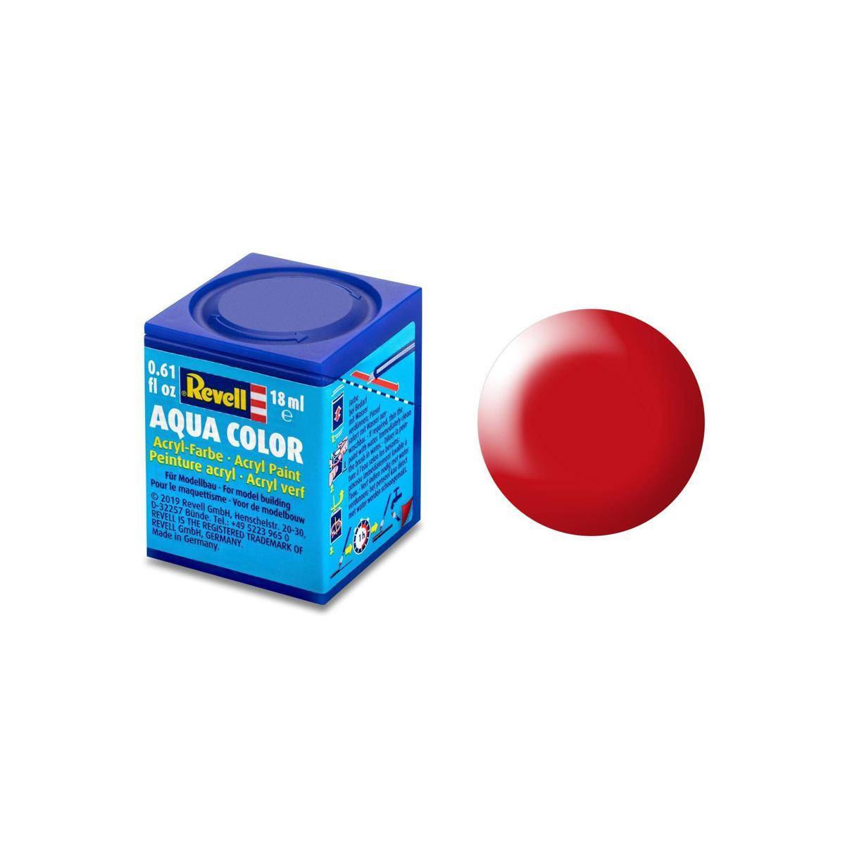 36332 - Modellbau-Farbe auf Wasserbasis, leuchtrot, seidenmatt, 18 ml