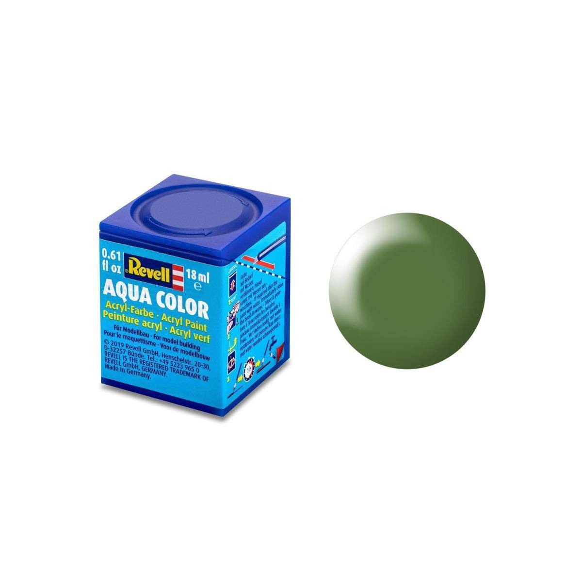 Modellbau-Farbe auf Wasserbasis, Farngrün, seidenmatt, 18 ml