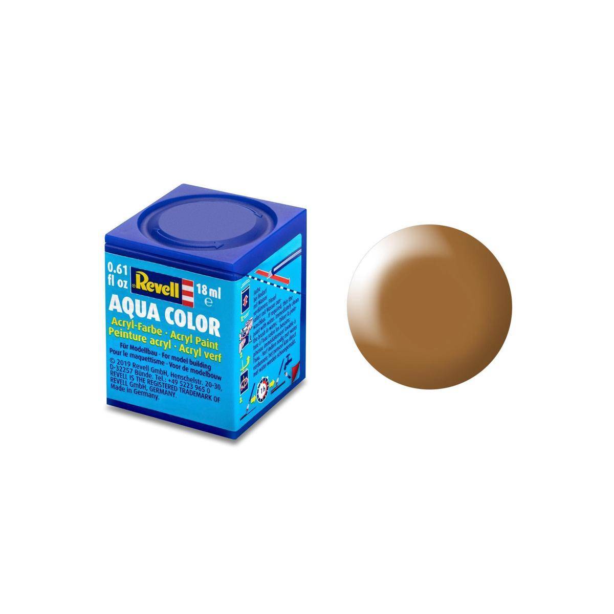 Modellbau-Farbe auf Wasserbasis, Holzbraun seidenmatt, 18 ml