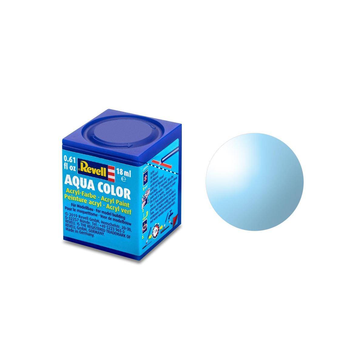 Modellbau-Farbe auf Wasserbasis, blau, klar, 18 ml