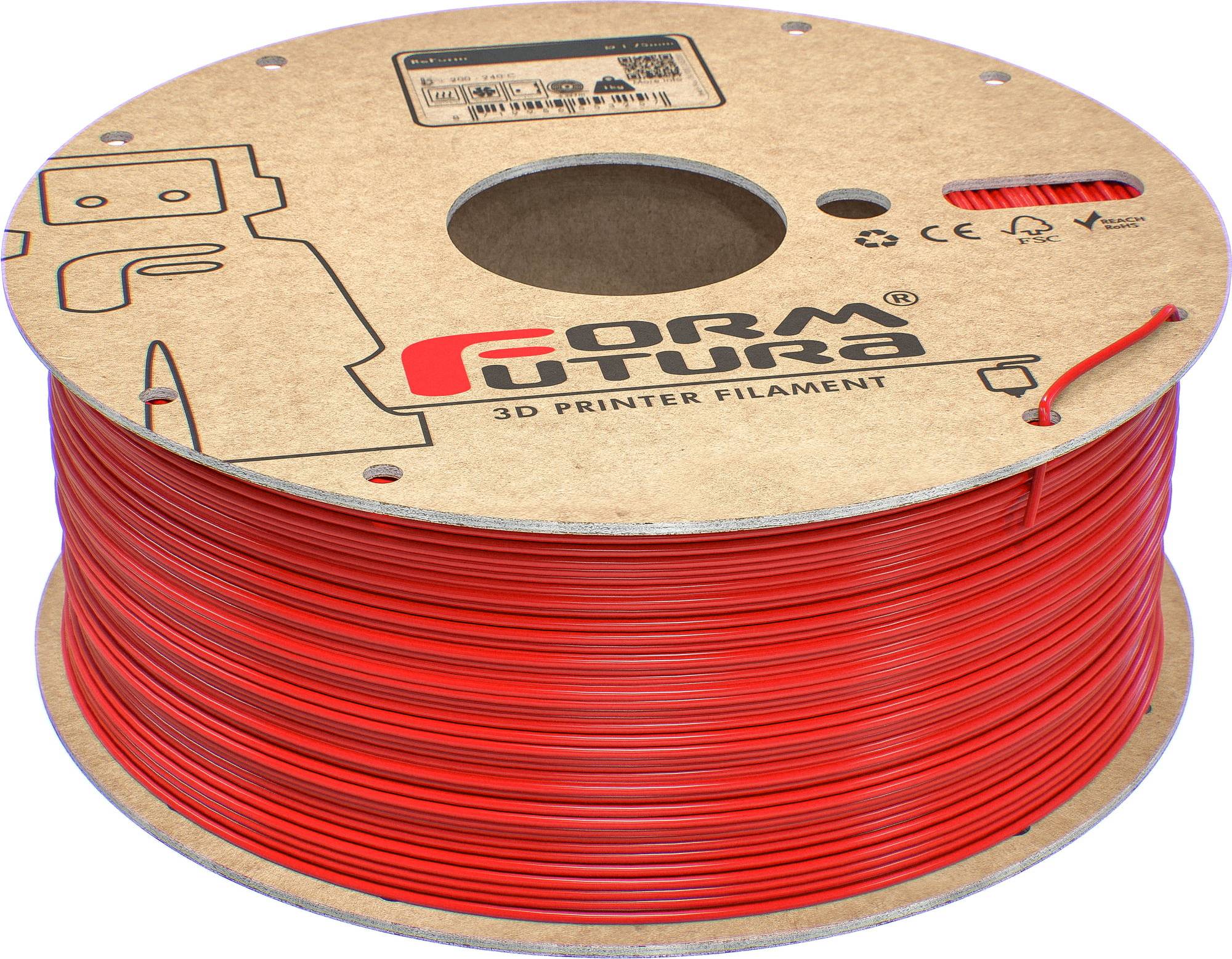 Formfutura ReForm rPET Red - 1,75 mm