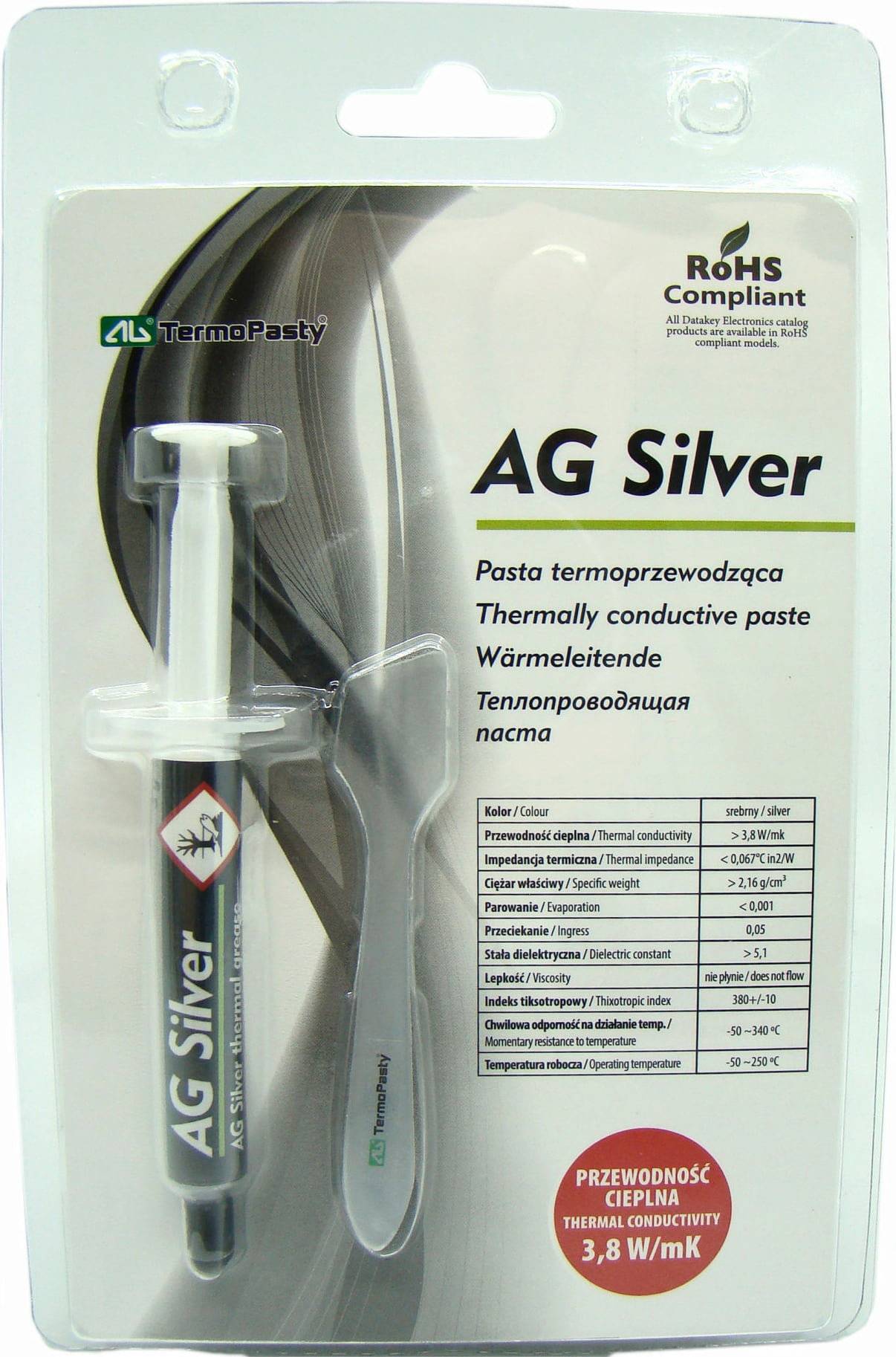 Termopasty AG Silver Wärmeleitpaste - 3 g - Spritze