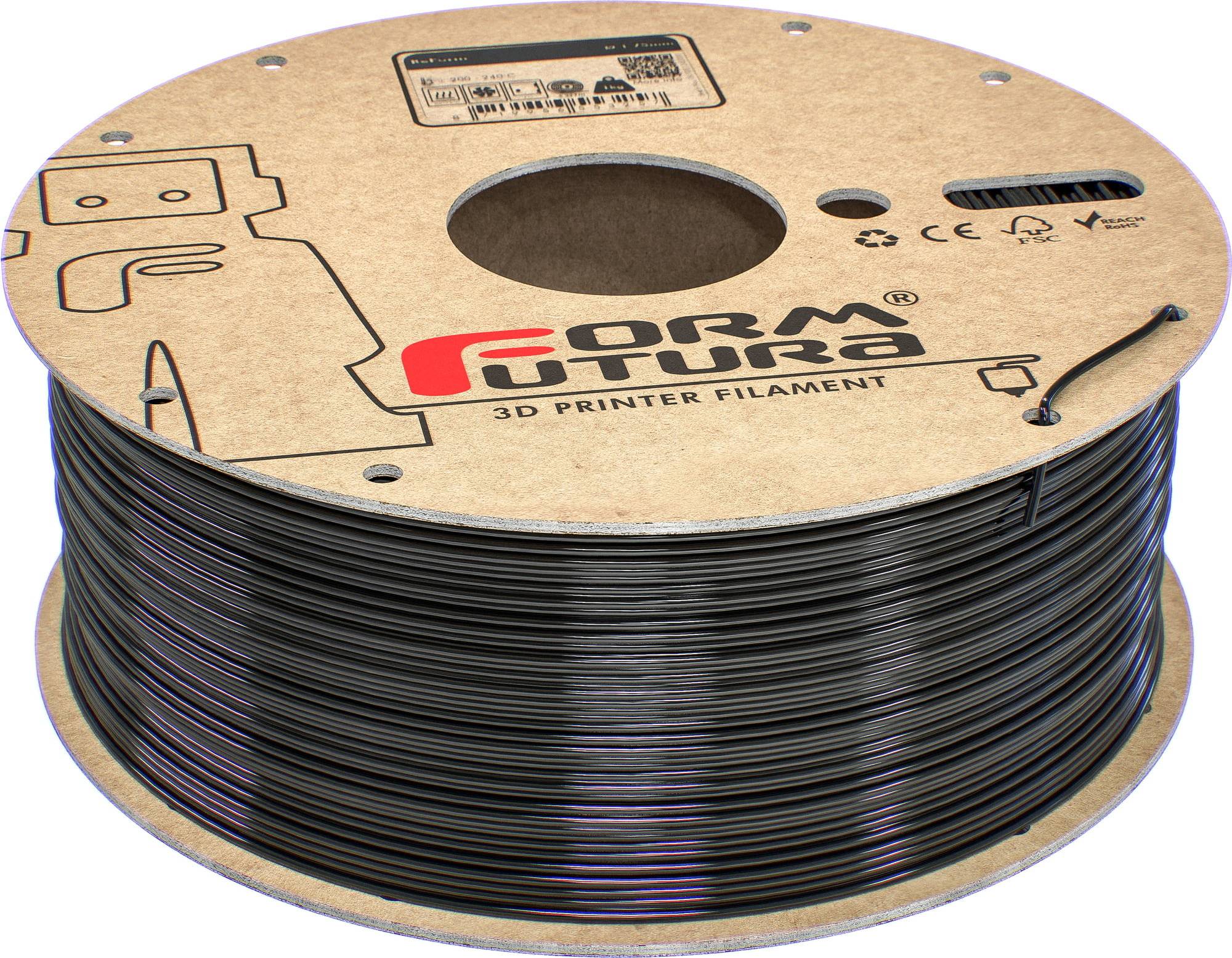 Formfutura ReForm rPET Black - 1,75 mm / 1000 g