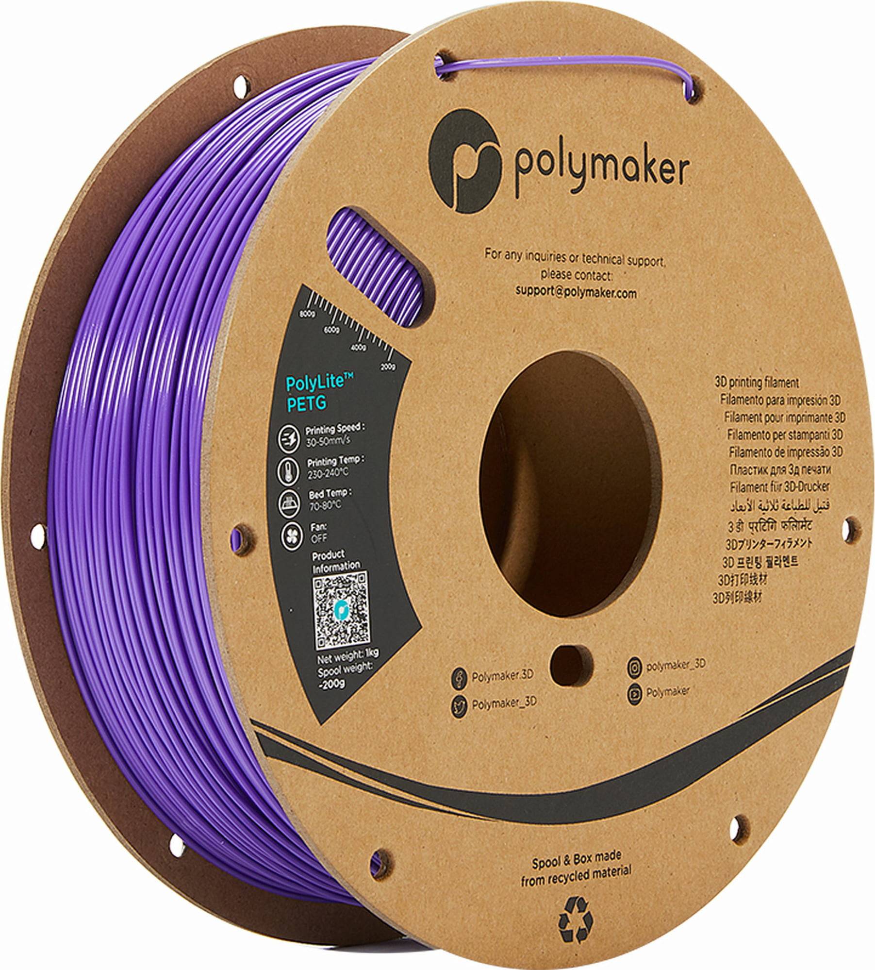 Polymaker PolyLite PETG Violett - 1,75 mm