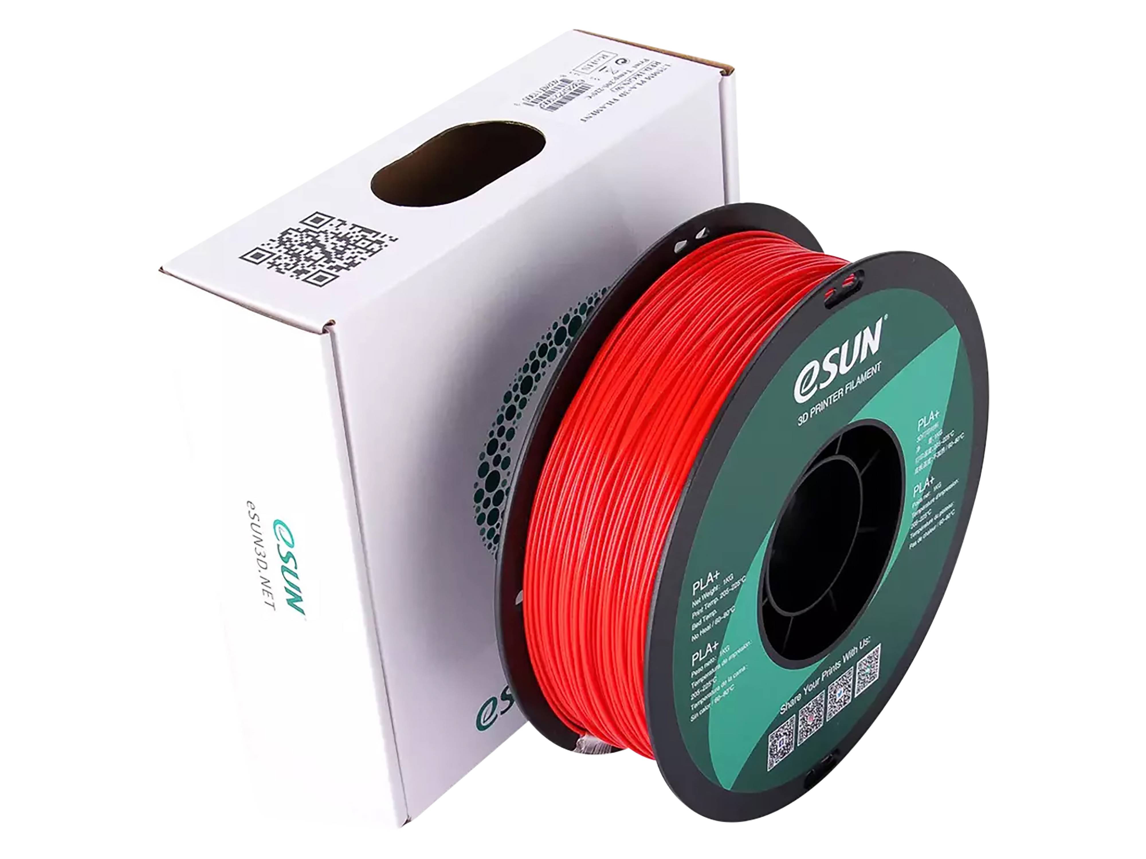 ESUN 3D Filament PLA+, 1 kg, rot, 1,75 mm