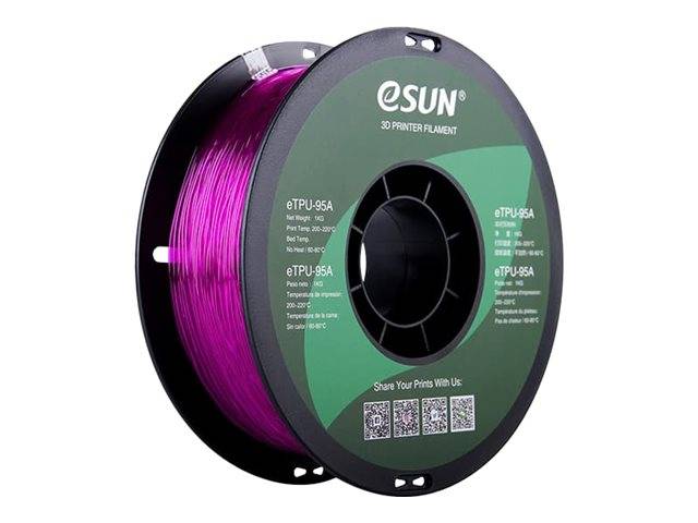 Esun Durchsichtig lila - 1 kg - TPU-95A Filament (3D)