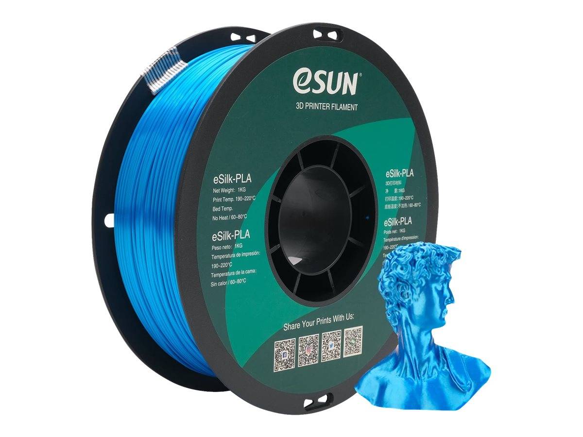 Esun Cyan - 1 kg - silk PLA filament (3D)