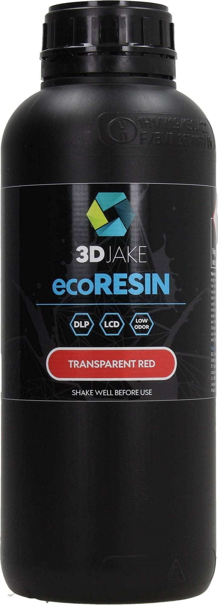 3DJAKE ecoResin Transparent Rot - 1.000 g