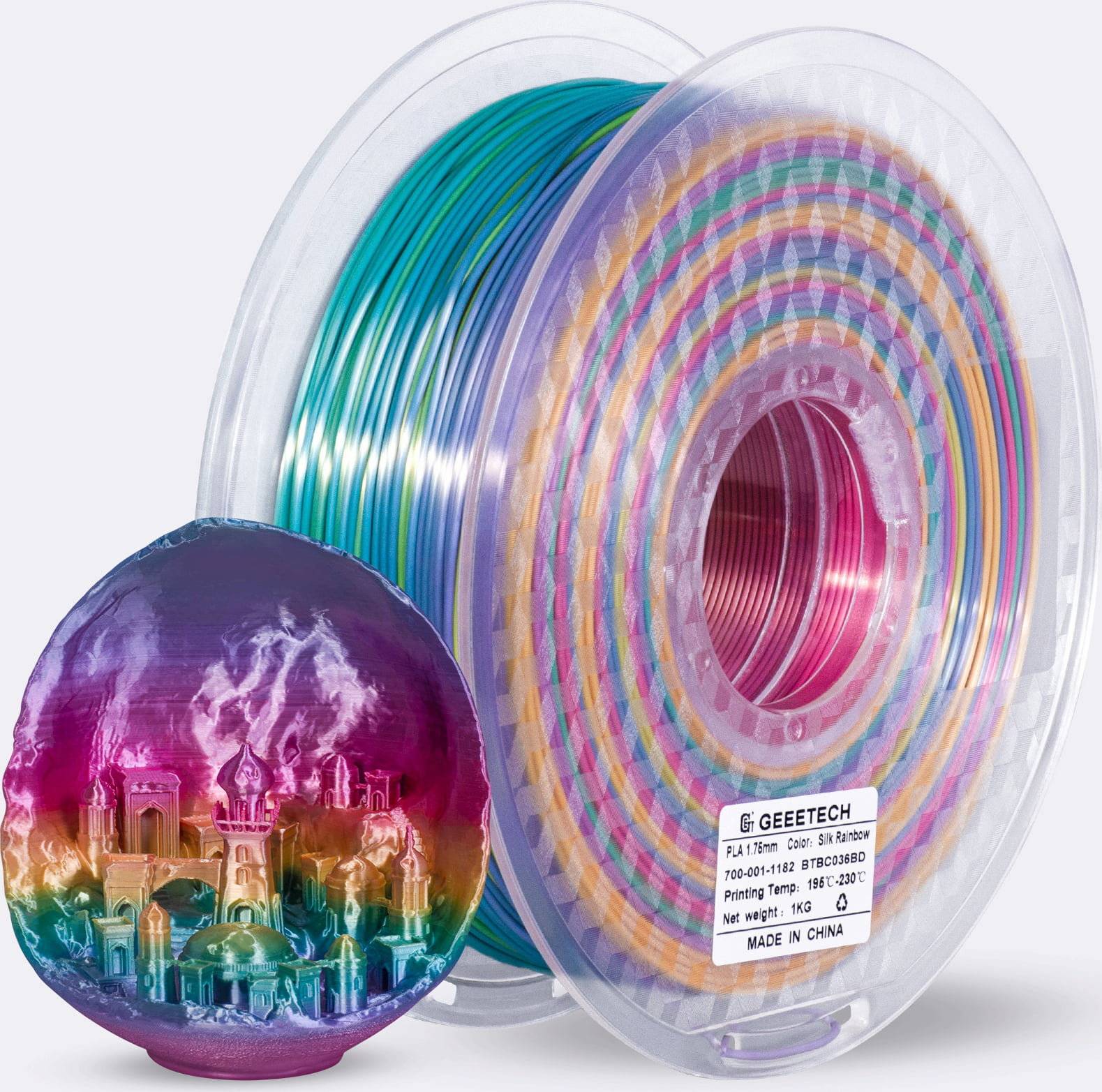 GEEETECH Silk PLA Rainbow - 1,75 mm / 1000 g